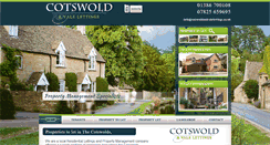 Desktop Screenshot of cotswoldandvalelettings.co.uk